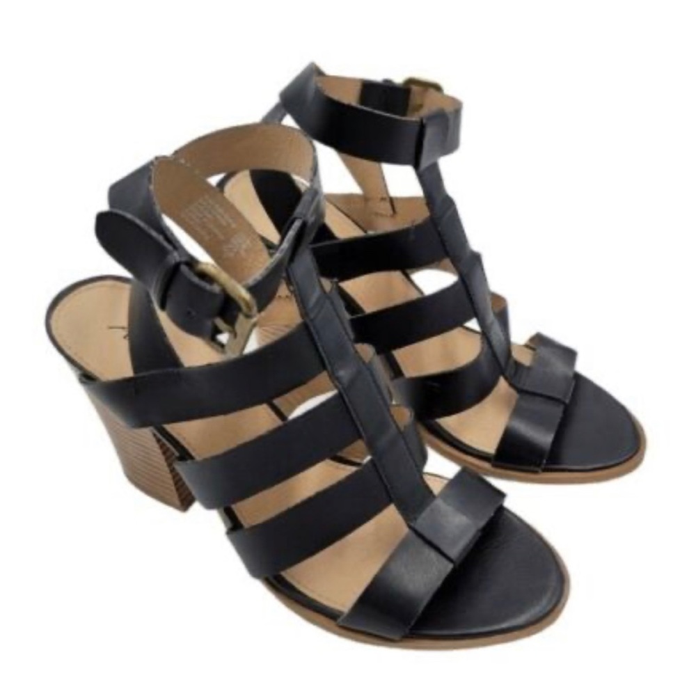 American Eagle Outfitters Women Ankle Strap Block Heel Sandals 8.5